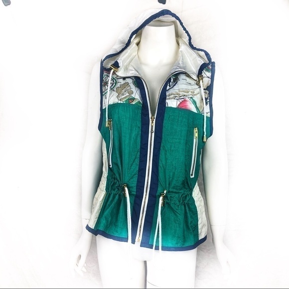 EUC-VINTAGE ActiveFrontier Hooded Windbreaker Vest - Picture 5 of 9